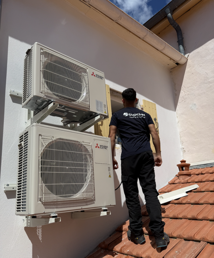 Pose de climatiseur split, Rion-des-Landes
